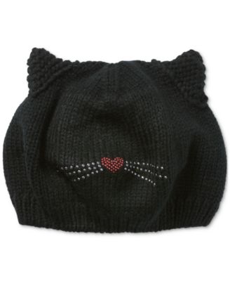 KARL LAGERFELD PARIS - Women's Embellished Choupette Ears Beret