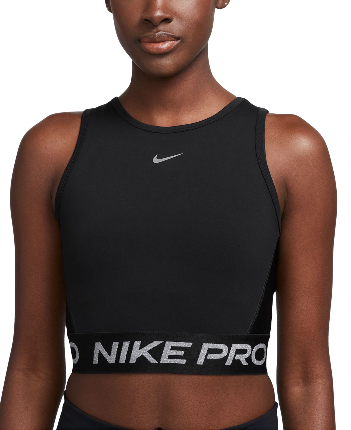 Nike metallic crop hoodie on sale