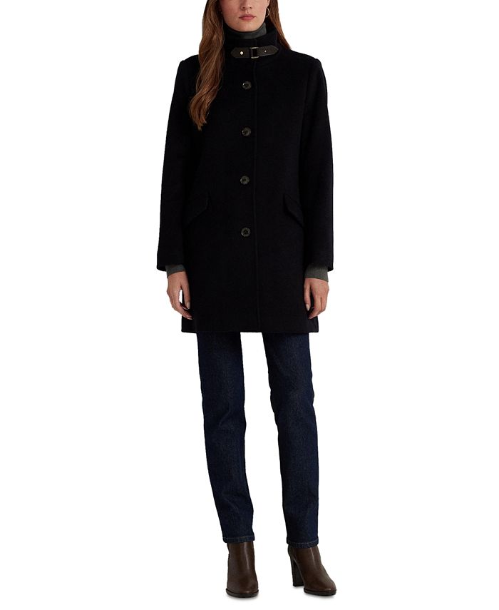 Lauren Ralph Lauren Women's Petite BuckleCollar Coat Macy's