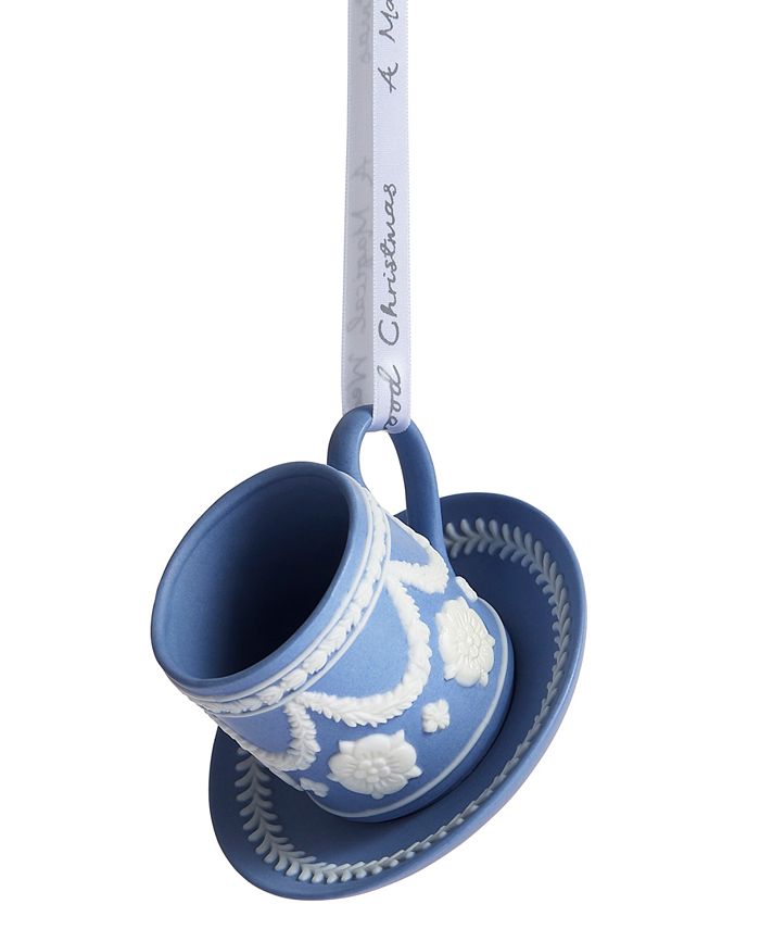 Wedgwood Christmas Tea Cup & Saucer Ornament Macy's