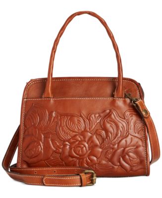Patricia Nash Small Tooled Rose Paris Satchel - Handbags & Accessories - Macy&#39;s