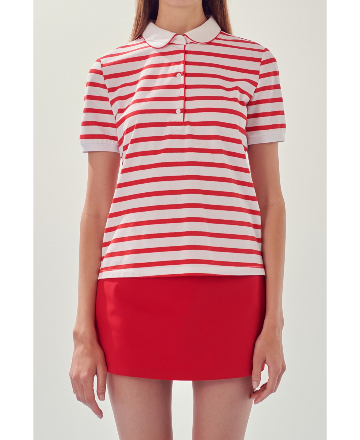 Women's Sportswear Knit Polo T - Shirt - Red