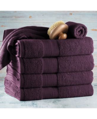 Luxury Combed Cotton Bath Towel Set, 6-Piece