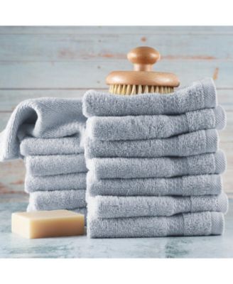 Luxury Combed Cotton Washcloth Set, 12-Pack