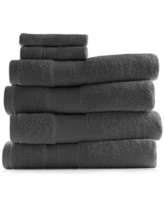 Luxury Combed Cotton Bath Towel Set, 6-Piece