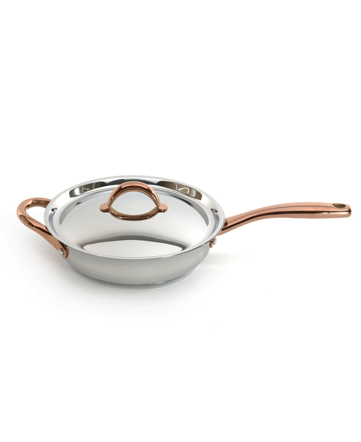 BergHOFF Ouro Gold 11Pc 18/10 Stainless Steel Cookware Set with Ss Lid - rose gold