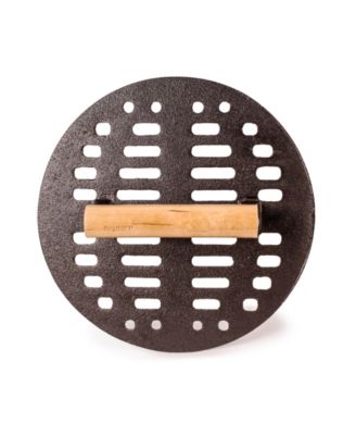 Neo Enameled Cast Iron 3 Piece 10" Fry Pan, 11" Grill Pan, and Slotted Steak Press Set