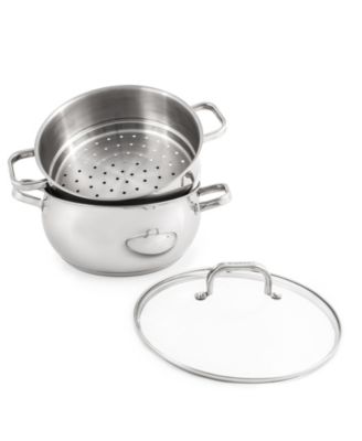 Belly 18/10 Stainless Steel 3 Piece Steamer Set