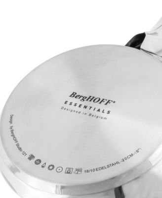 BergHOFF Belly 18/10 Stainless Steel 3 Piece Fry Pan And Skillet Set ...