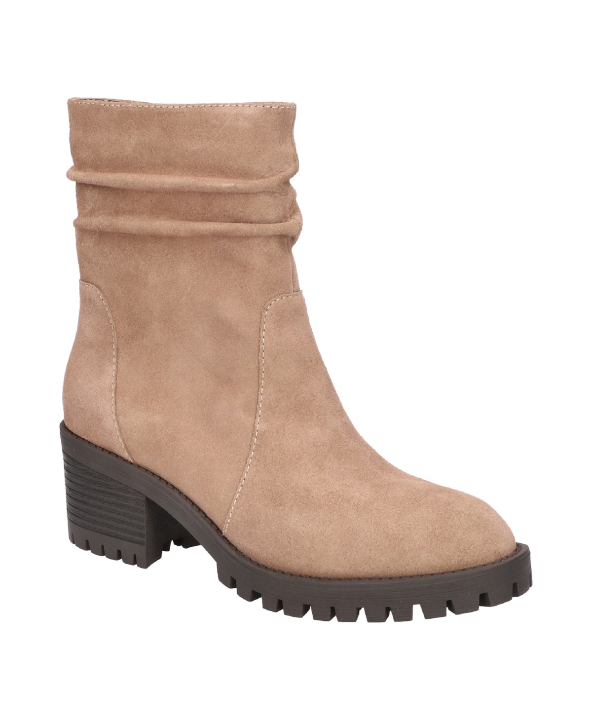 Bella Vita Women's Hattie Block Heel Zipper Booties -Leather