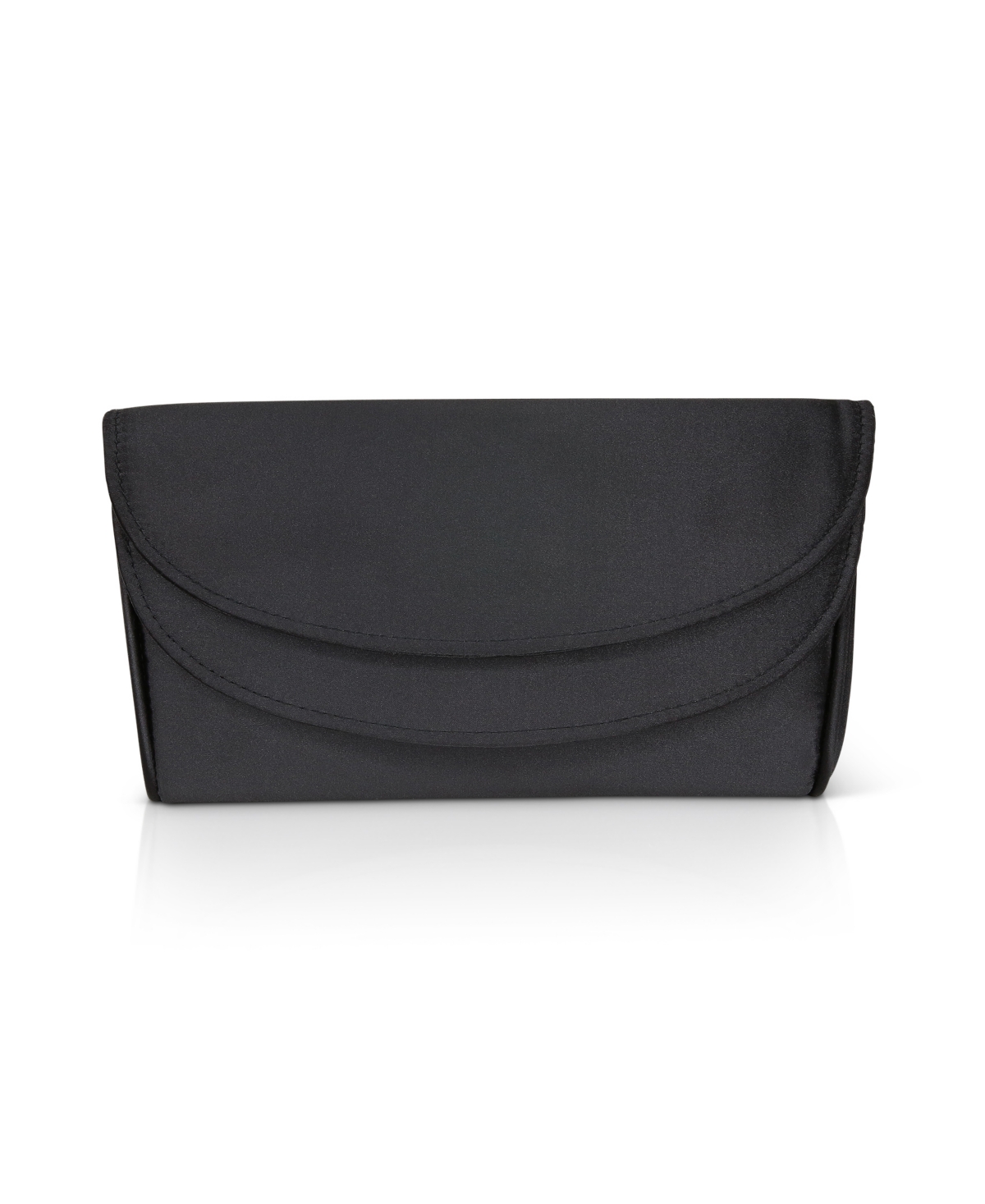 Woman's Amelia Double Smile Flap Clutch - Black