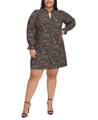 Jessica Howard - Plus Size Paisley-Print Shift Dress