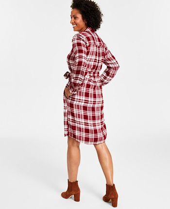 Macys plaid deals dress