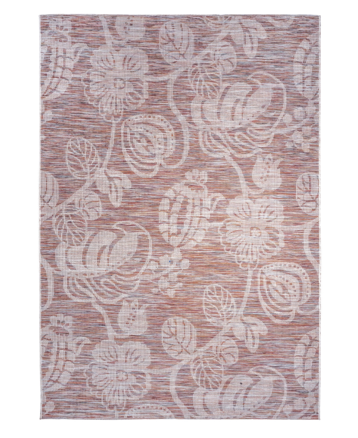 Genevieve Gorder Tropical Fete Outdoor 4653 7'10in x 11' Area Rug - Red, Multi