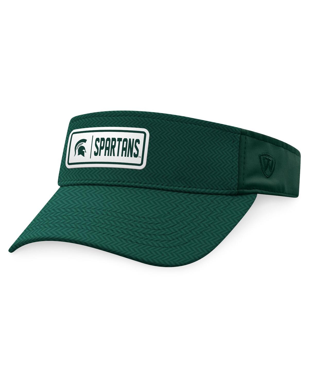 Shop Top Of The World Men's  Green Michigan State Spartans Sunrise Adjustable Visor