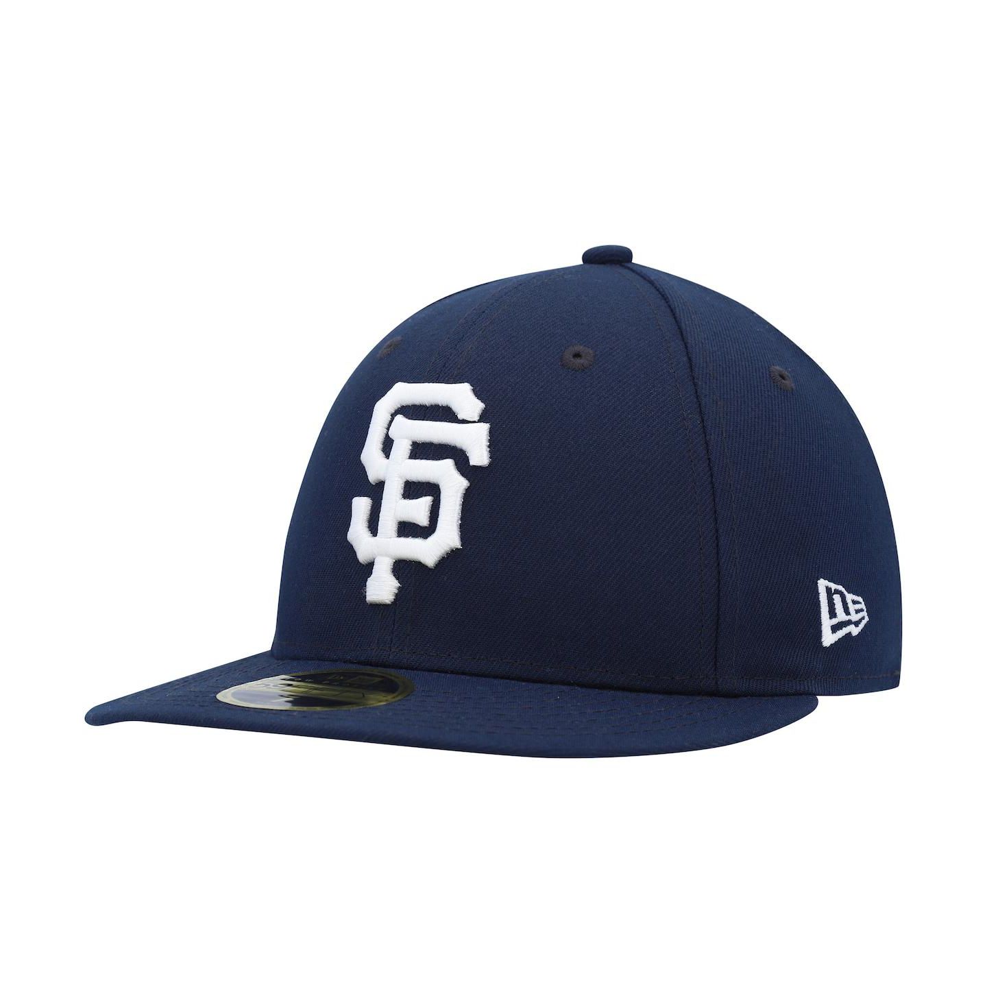 Мужская кепка New Era Navy San Francisco Giants Oceanside Low Profile 59FIFTY Fitted Hat — фото 1