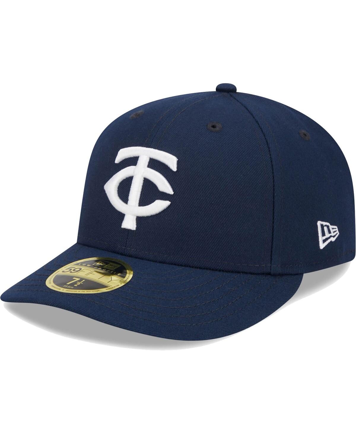 New Era Navy Minnesota Twins Oceanside Low Profile 59fifty Fitted Hat In Navy
