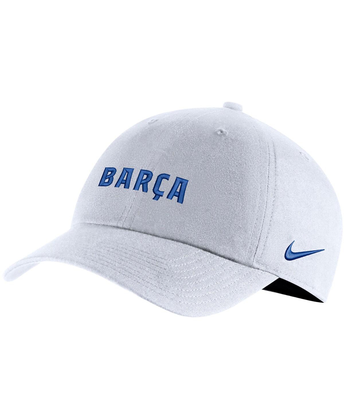 Shop Nike Women's  White Barcelona Campus Adjustable Hat
