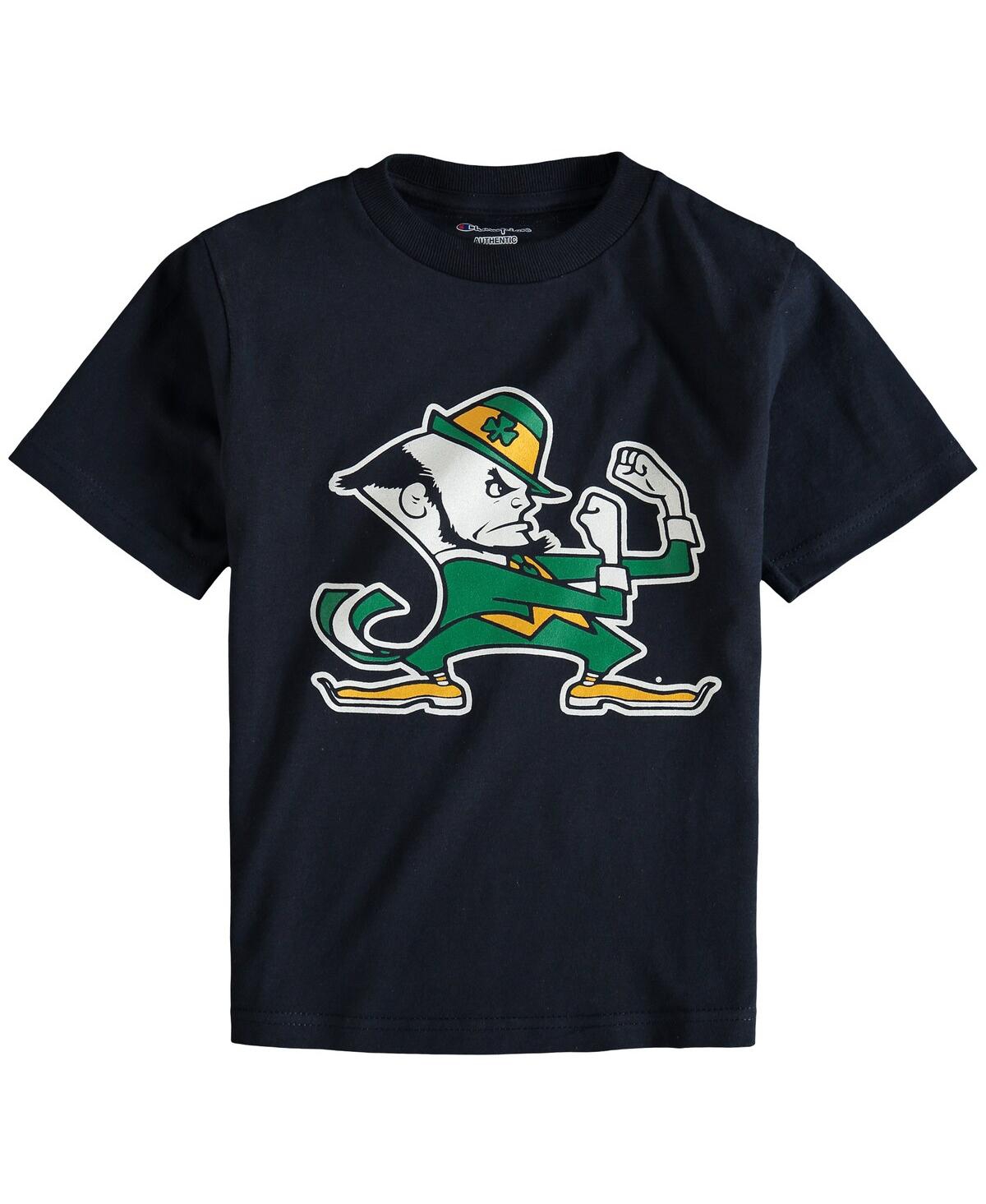 Shop Champion Big Boys  Navy Notre Dame Fighting Irish Primary Logo T-shirt