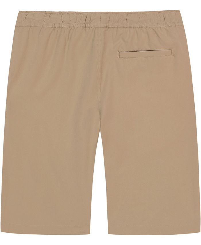 Nautica Big Boys Uniform Husky Lowell Stretch Khaki Jogger Shorts - Macy's
