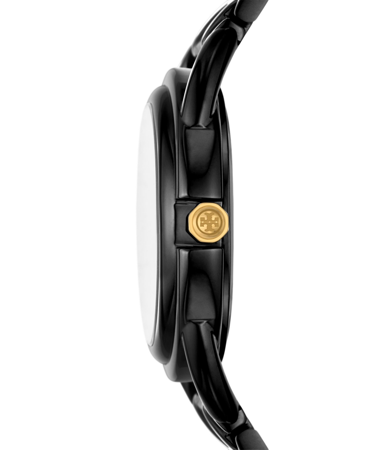 Shop Tory Burch Women's The Miller Black-tone Stainless Steel Bracelet Watch 32mm