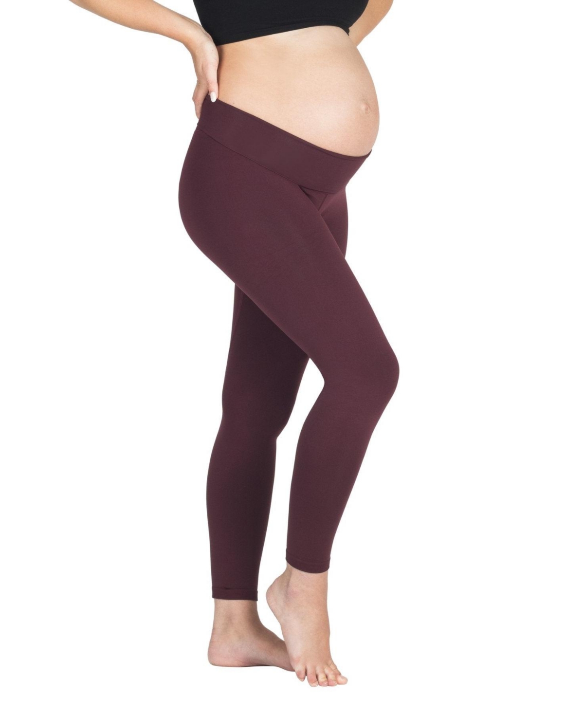 Maternity Ella Seamless Yoga leggings - Burgundy