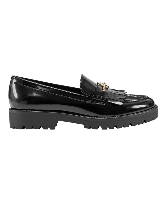 Bandolino Women's Florida Slip-On Kilt Detail Lug Sole Loafers - Macy's