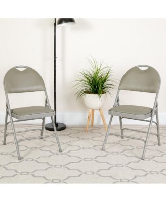 2 Pack Home & Office Easy-Carry Party Events Padded Folding Chair