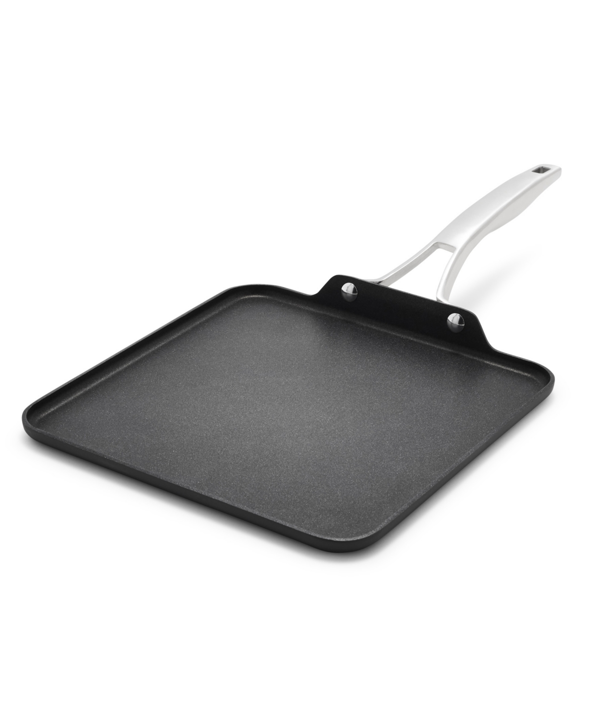 Calphalon Premier Hard-anodized Nonstick 11" Square Griddle Pan In Black,stainless Steel