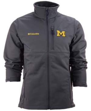 Columbia Mens Michigan Wolverines Ascender Softshell Jacket