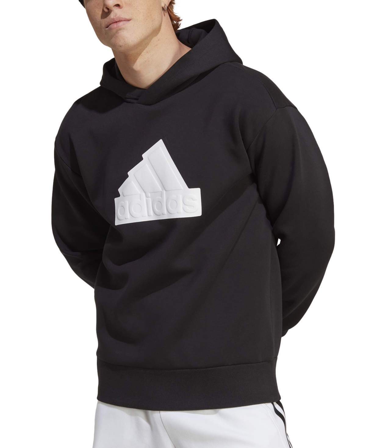 Adidas Originals Men's Future Icons Badge Of Sport Logo Hoodie In Black
