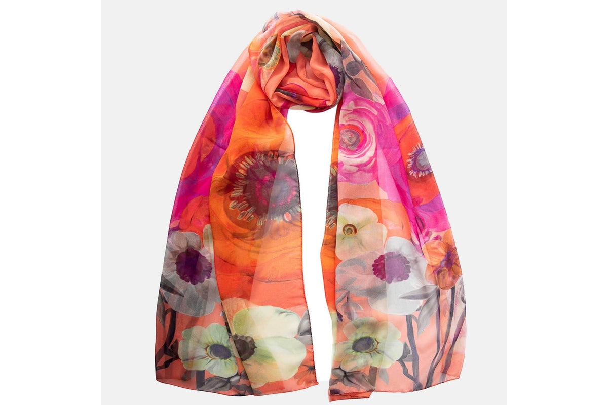 Elizabetta Campo de' Fiori - Long Sheer Silk Scarf for Women