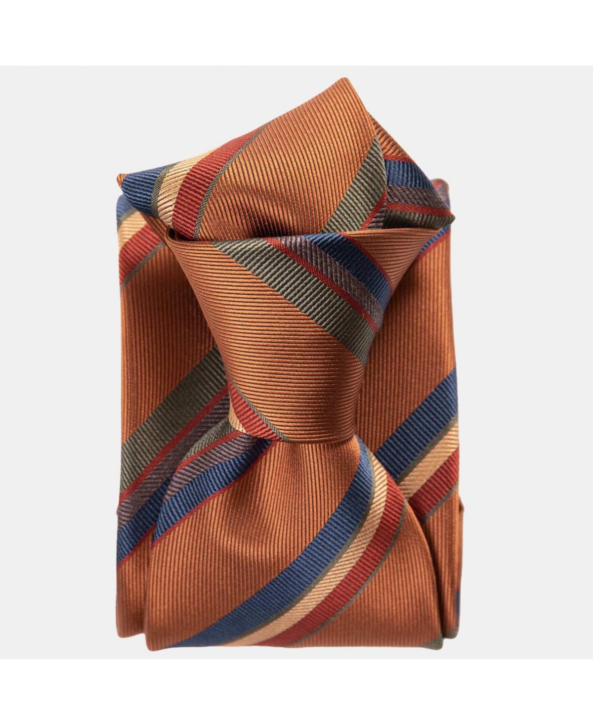 Battisti - Silk Jacquard Tie for Men - Ginger