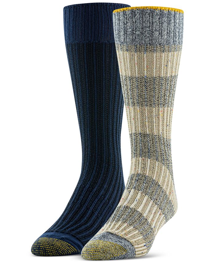 Gold Toe Men's 2Pk. Block Stripe Crew Socks Macy's