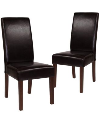 Two Mid-Century Parson'S Chairs And Finished Hardwood Frame For Kitchen, Dining Room & More