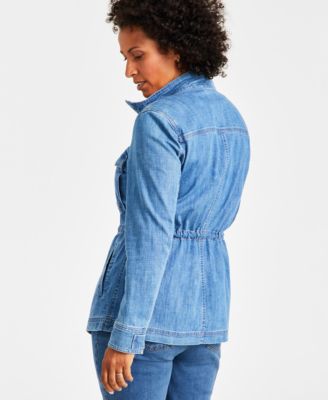 AMERI　OVER CHAMBRAY JACKET COAT AMERI OVER CHAMBRAY JACKET COAT AMERI OVER CHAMBRAY JACKET