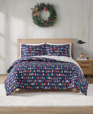 JLA Home - Holiday FaLaLa 3-Pc. Comforter Set, Created for Macy's