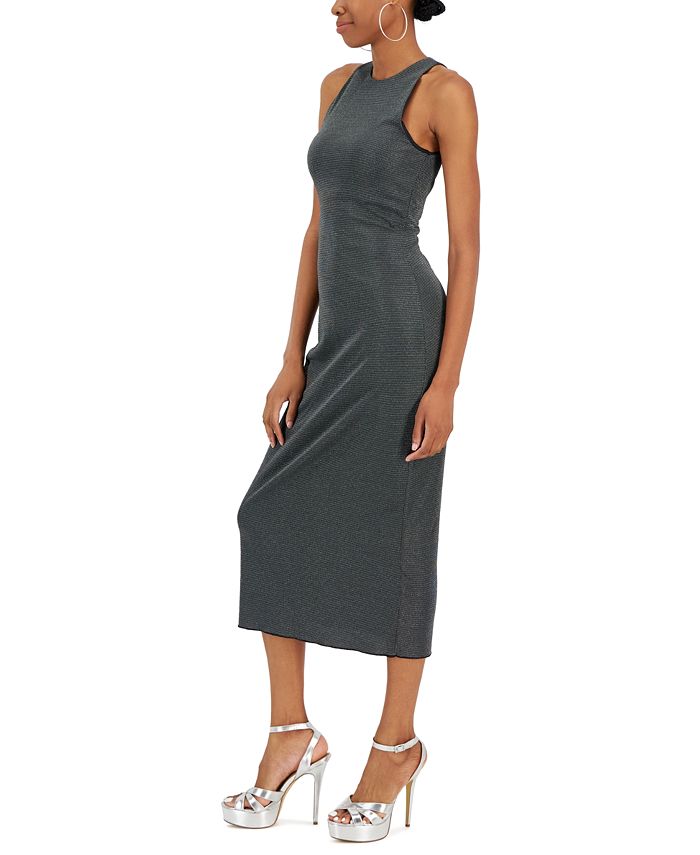 Kit & Sky Juniors' Metallic Bodycon Slip Dress Macy's