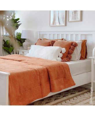 Braided Pom Pom Decorative Pillow, 14" x 36"