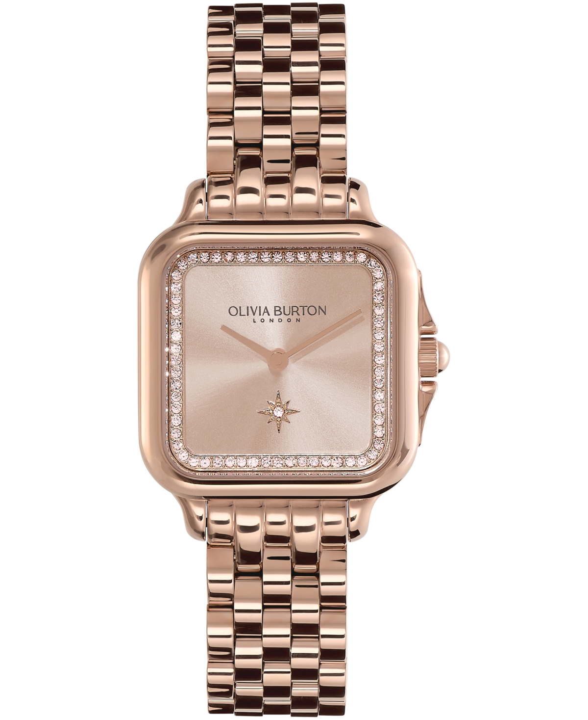 Women's Soft Square Carnation Gold-Tone Stainless Steel Bracelet Watch 28mm - Carnation Gold