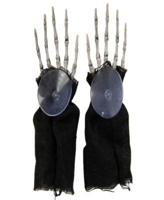 10" Spooky Skeleton 3-D Halloween Window Decoration Set, 3-Piece