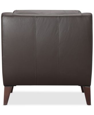 CLOSEOUT! Collyn 34" Modern Leather Chair, Created for Macy's