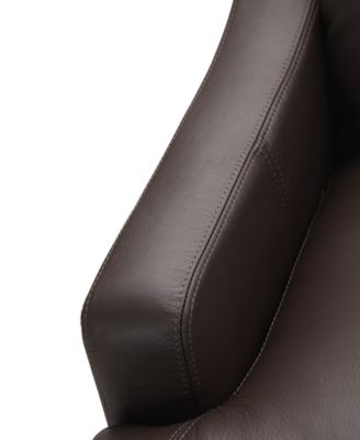 CLOSEOUT! Collyn 34" Modern Leather Chair, Created for Macy's