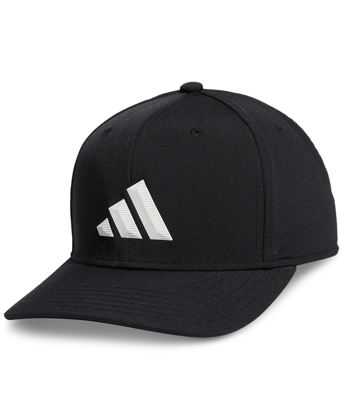 Shop Adidas Originals Men's Three Bar Snapback 2.0 Cap In Black