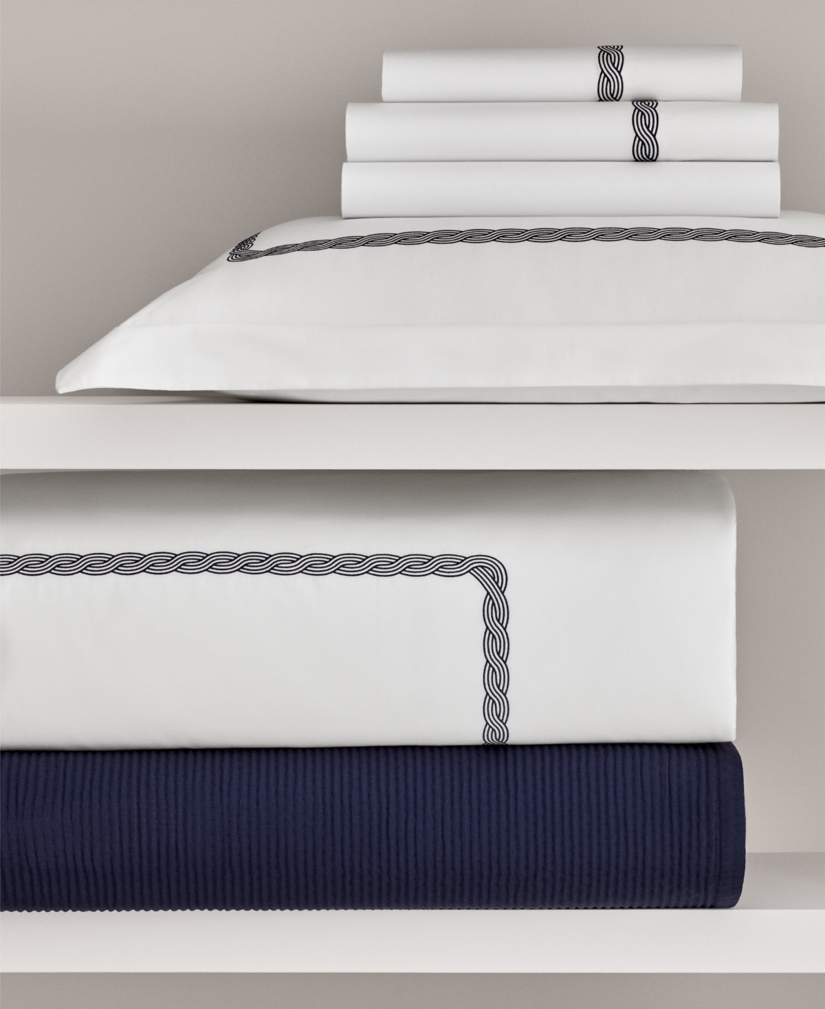 Lauren Ralph Lauren Spencer Cable Embroidery Pillow, 12