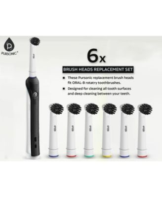 Replacement Toothbrush Heads Charcoal Infused Bristles Compatible with Oral B Electric Toothbrush