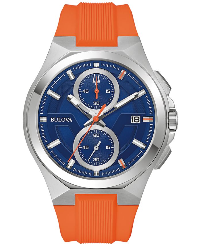 Bulova marine star orange clearance strap
