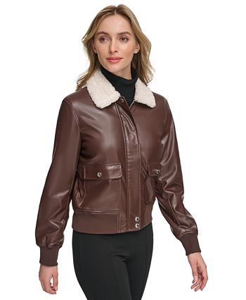 Calvin klein aviator jacket sales