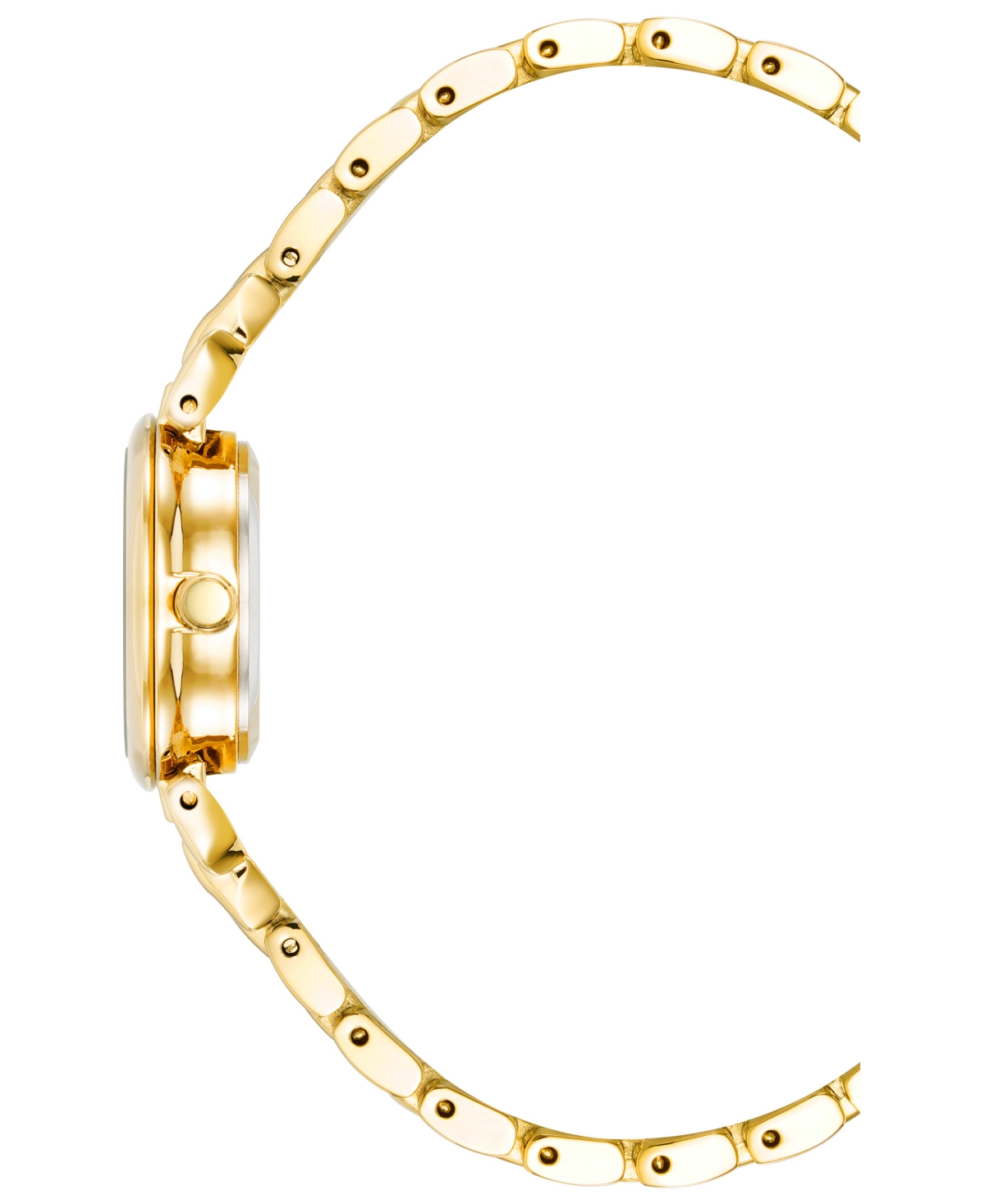 ANNE KLEIN WOMEN'S QUARTZ GOLD-TONE ALLOY WATCH 24MM SET 