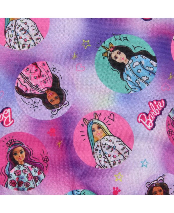 Barbie Girls' Together We Shine Characters Sketch Kids Sleep Pajama Set ...